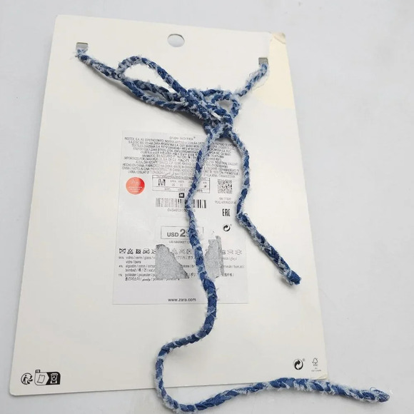 Zara Clear Resin Teardrop Tie Necklace Retired Design New With Tags READ ME - Picture 5 of 6